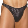 Men's leather thong with side snaps - Men's leather thong with side snaps.