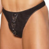 Men's leather thong with rings - Men's leather thong with rings.